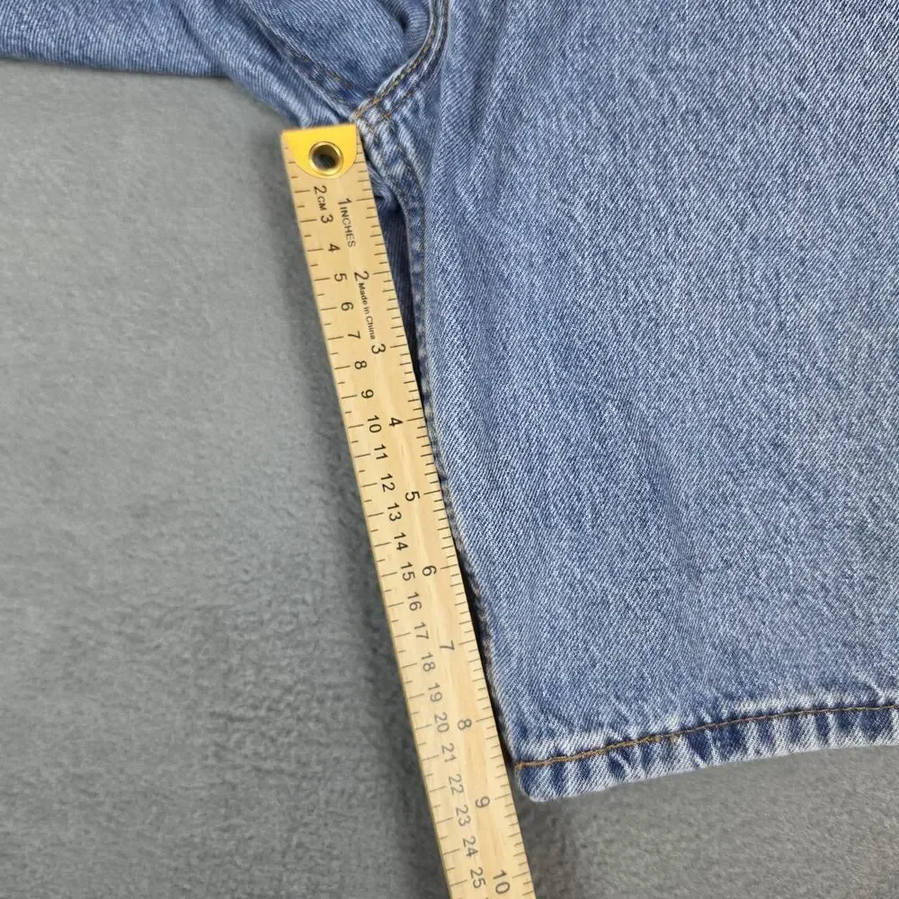 Levi's 550 Relaxed Fit Denim Shorts Men's Size 36 Light Wash Blue Jean Shorts
